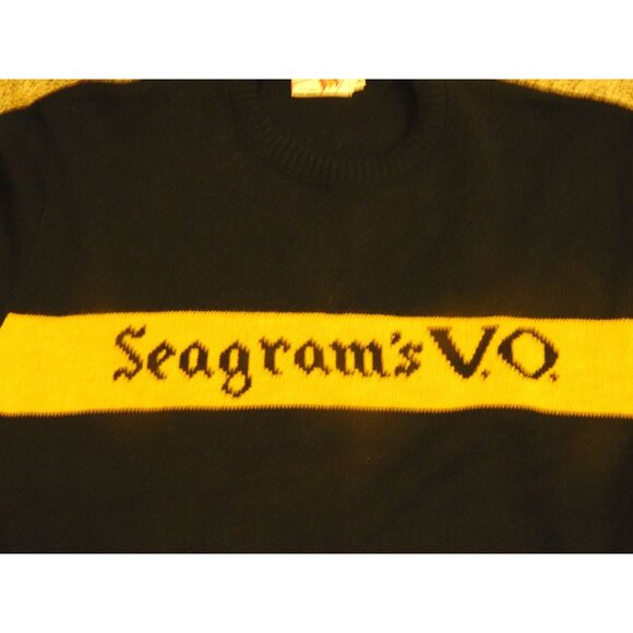 Vintage Seagram's V.O. Canadian Whiskey 3 Strikes Custom Design Pullover Sweater - Picture 2 of 5